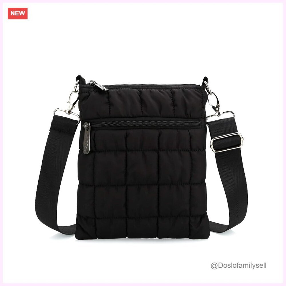 Small Quilted Crossbody Bag Puffer Purse with Shoulder Strap Mini Handbag